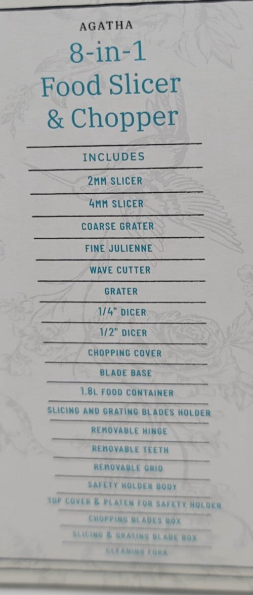 Pioneer Woman 8-in-1 Food Slicer & Chopper New! *Free Shipping* Retail $24.28