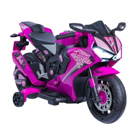 6V Barbie Motorcycle Ride on  Max 1 Mph  for Kids Ages 3+ Years  by Flybar Retail $118.00