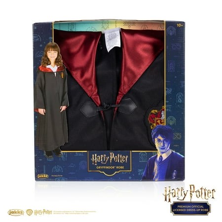 Premium Harry Potter Gryffindor Hogwarts Official Robe Dress up Cosplay Wizarding World Pretend and Play for Child Ages 10 Years and up Unisex Fit