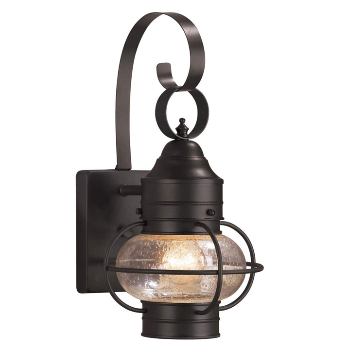 Portfolio Trevett 14-in H Matte Black Outdoor Wall Light
