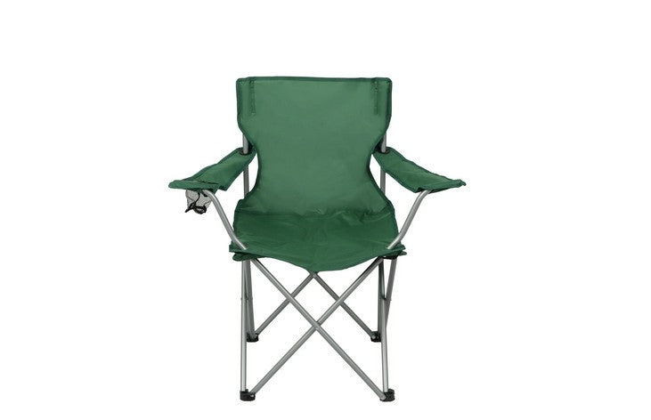 Ozark Trail Quad Folding Camp Chair with Cup Holder  Green Retail $9.97