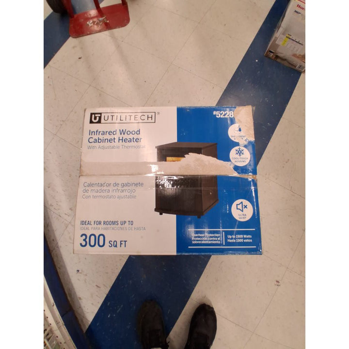 Utilitech Infrared Wood Cabinet Heater with Adjustable Thermometer Model:5228422