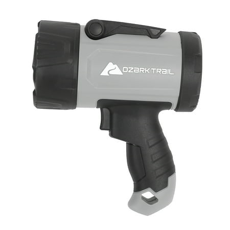 Ozark Trail 1000 Lumen LED Spotlight with Rubber Bumpers with Green Hunting Flashlight Light  AA Battery Retail $22.94