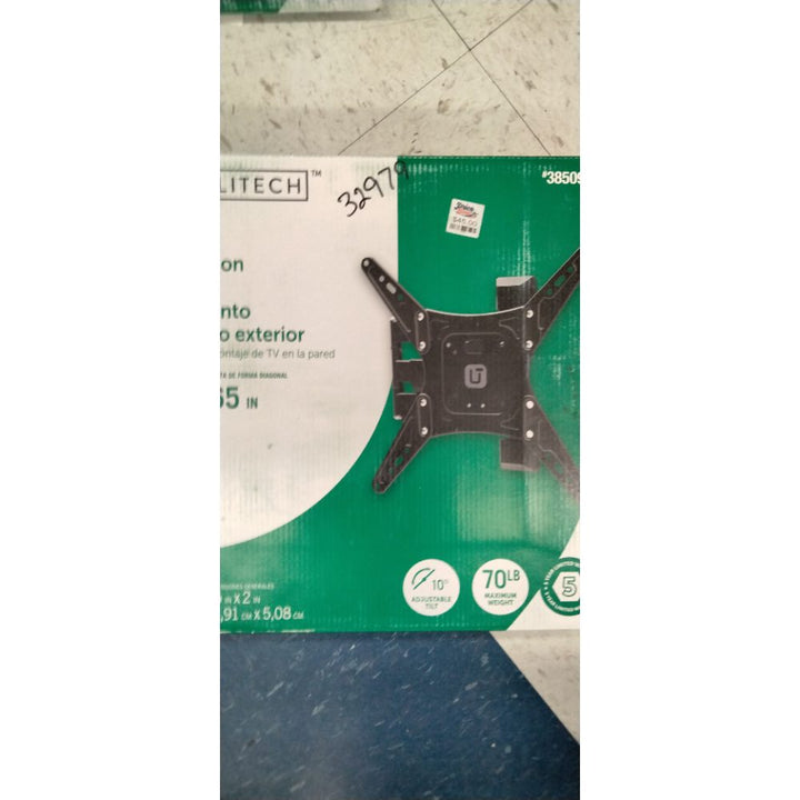 Utilitech TV Mount, Adjustable, 70 lb Max Weight