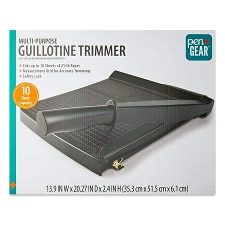 Pen+Gear Multi-Purpose Guillotine Trimmer  12 in  Black Retail $34.88