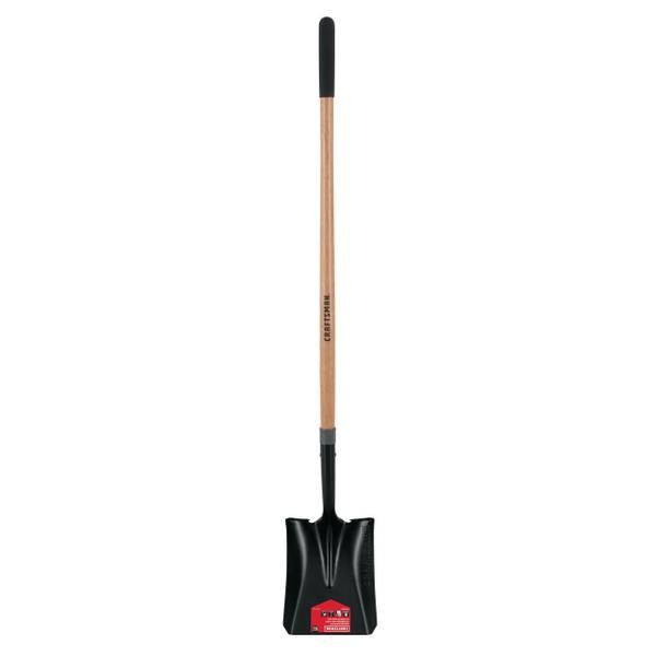 Craftsman Square Point Long Handle Wood Shovel, 48