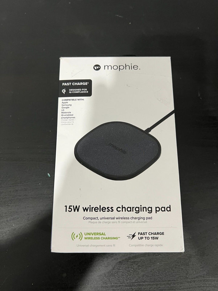 Mophie 15W Fast Charge Wireless Charging Pad for Compatible Smart Phones Retail $27.36