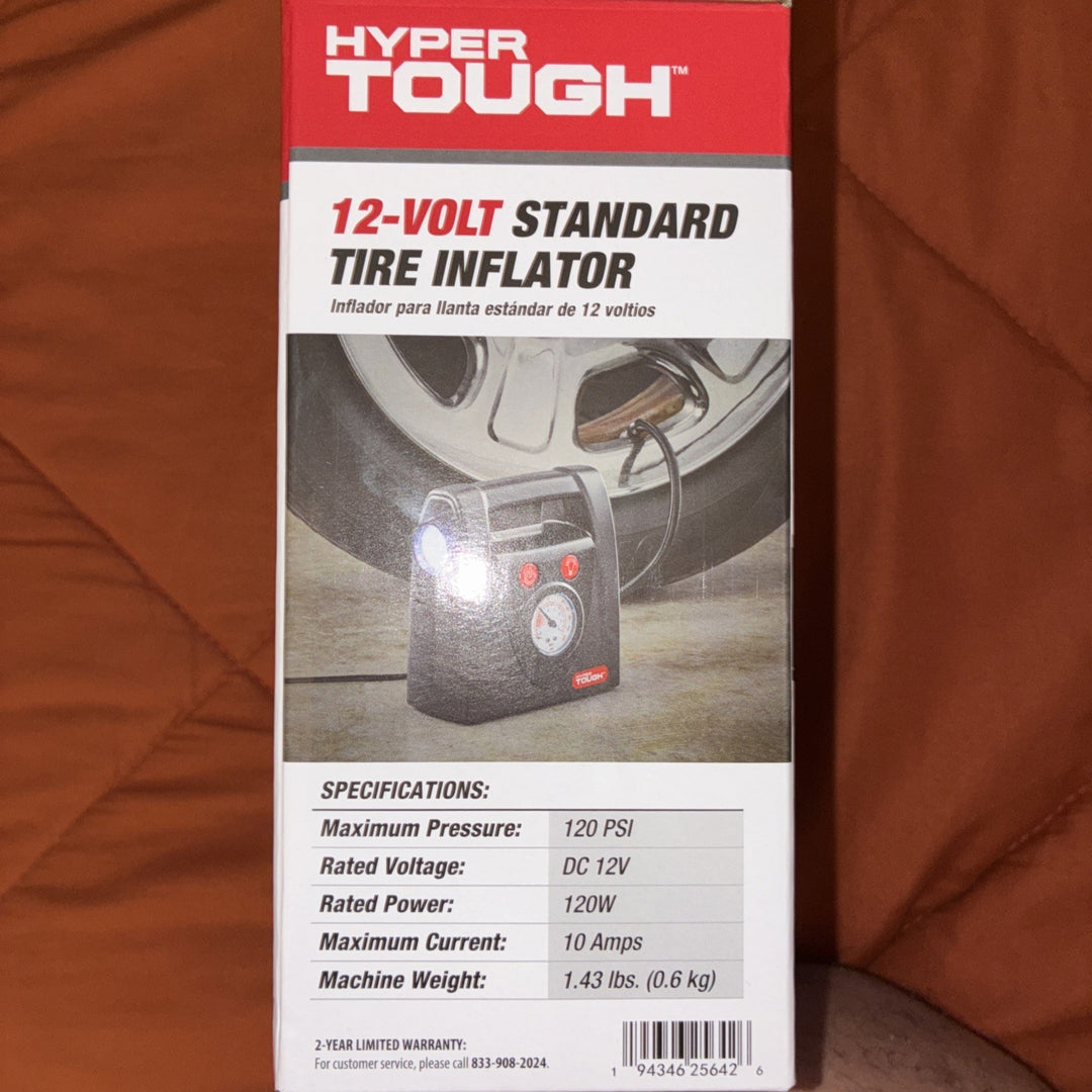 Hyper Tough DC12V Standard Tire Inflator Retail $24.97