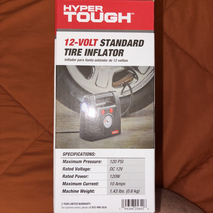 Hyper Tough DC12V Standard Tire Inflator Retail $24.97