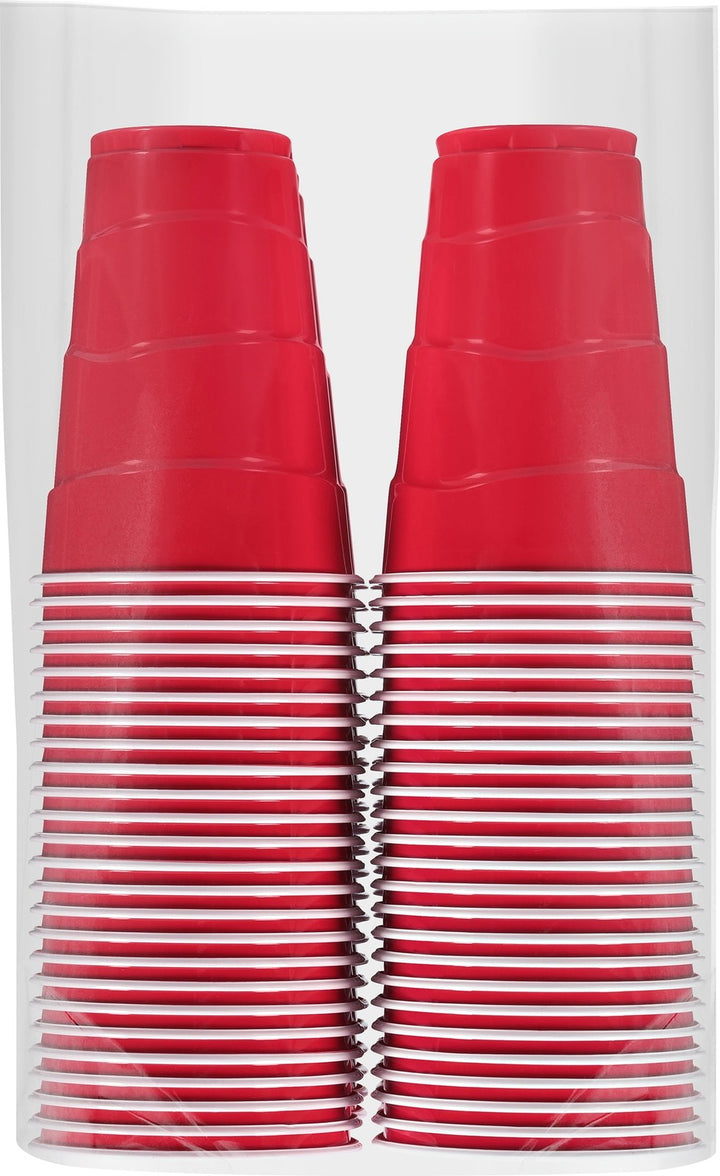 Great Value Everyday Disposable Plastic Party Cups  Red  18 Oz  100 Count Retail $7.94