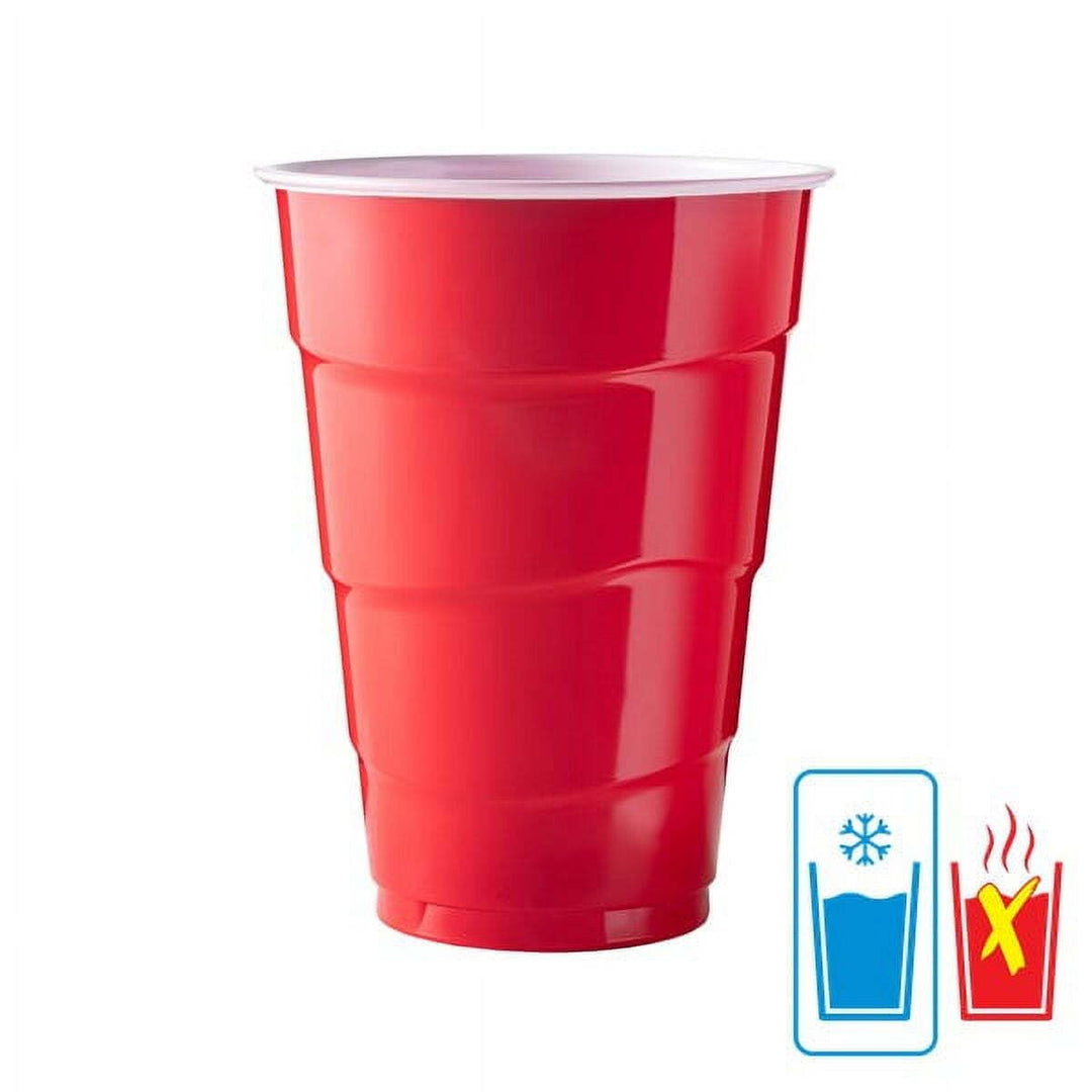 Great Value Everyday Disposable Plastic Party Cups  Red  18 Oz  100 Count Retail $7.94