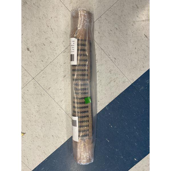 Mat - Roll, Striped Pattern, Tan and Dark Blue