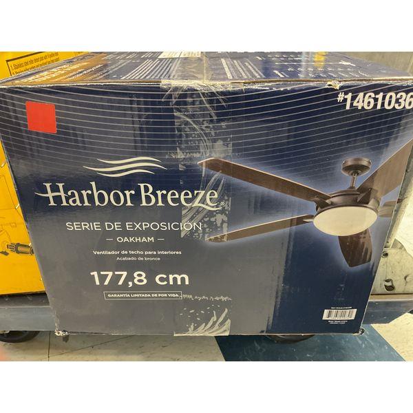 Harbor Breeze Oakham Ceiling Fan - Indoor Use, Bronze Finish, 177.8 cm