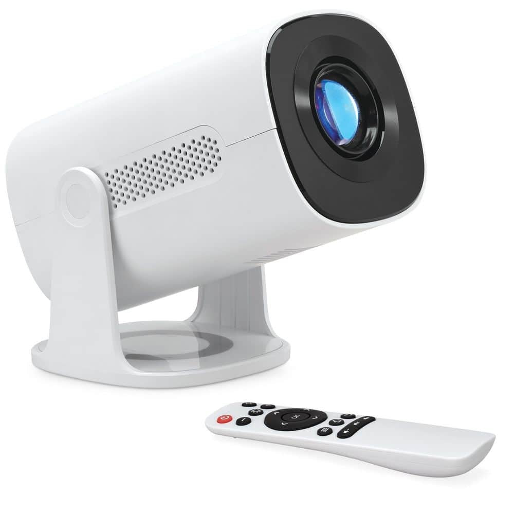 Beam+ 1280 X 720 LED Projector with 110 ANSI Lumens, Bluetooth, White Retail $63.16