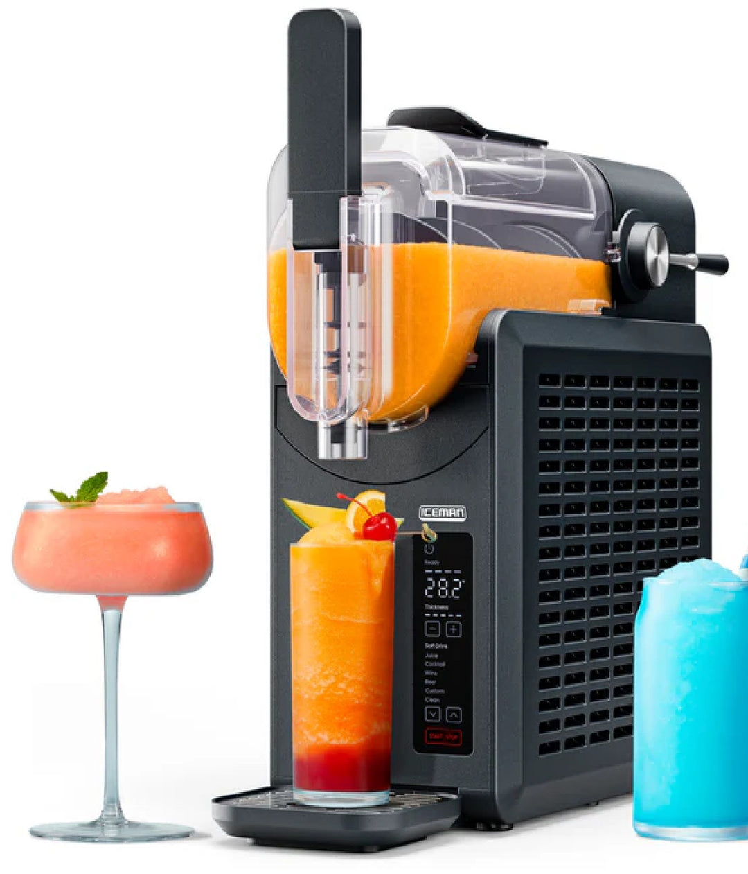 Chefman RJ62-20A-BLK 2.0L Slushy Maker, BLACK Retail $185.99