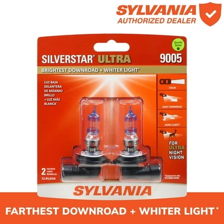 Sylvania 9005 SilverStar ULTRA Halogen Headlight Bulb  2 Pack  Compatible with Multiple Cars Retail $48.75