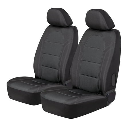 Auto Drive 2Piece Truck Seat Cover Santos  Jacquard Black - Universal Fit  2202SC08 Retail $34.88