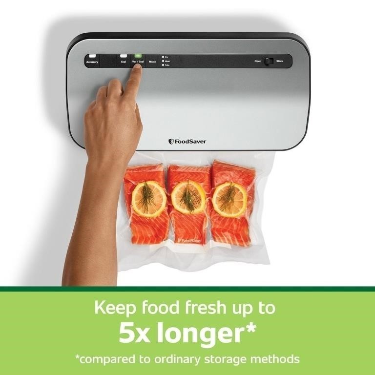 FoodSaver Preserve Vacuum Sealer with Special Value 14 Piece Starter Kit Retail $128.97