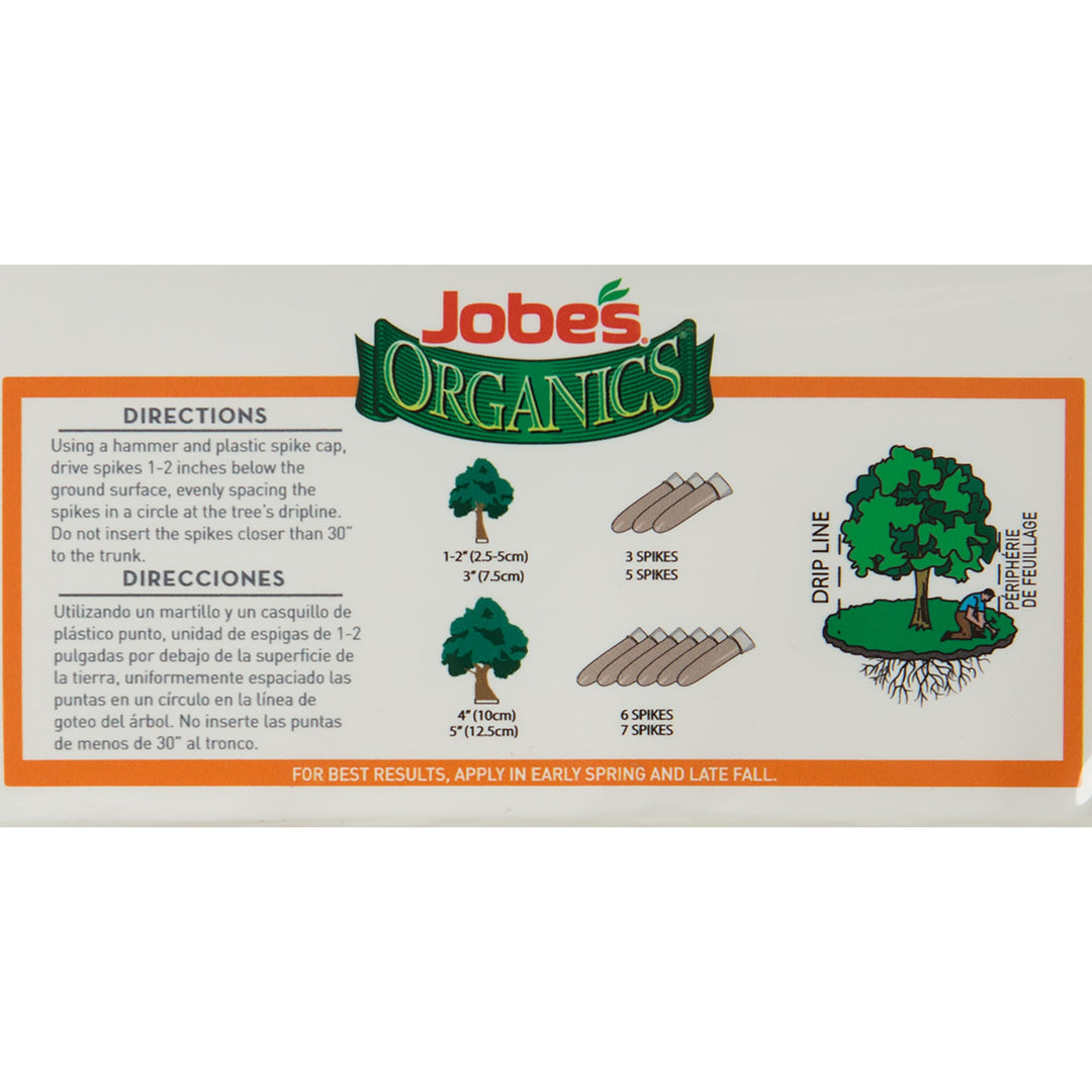 JobeÃ¢â‚¬â„¢s Organics Garden Fertilizer Spikes, Easy Plant Care Fertilizer for Fruit and Citrus Plants and Trees, 8 Count