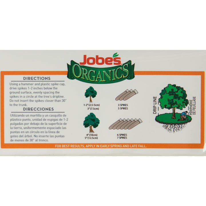 JobeÃ¢â‚¬â„¢s Organics Garden Fertilizer Spikes, Easy Plant Care Fertilizer for Fruit and Citrus Plants and Trees, 8 Count