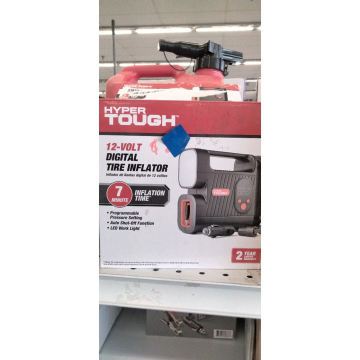 Hyper Tough DC 12V Digital Car Tire Inflator with Auto-off Function 100psi