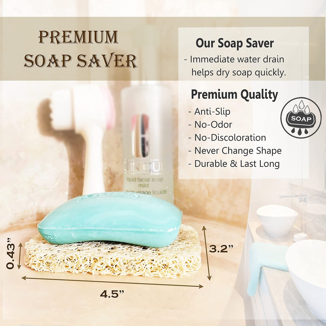 It's Senah [8Pack??] Keep Soap Clean & Fresh Bathroom Soap Dishes, Soap Saver Set | Eco-Friendly, Recyclable | Flexible & Durable Soap Lift | BPA-Free, Non-Slip Bath Soap Holders