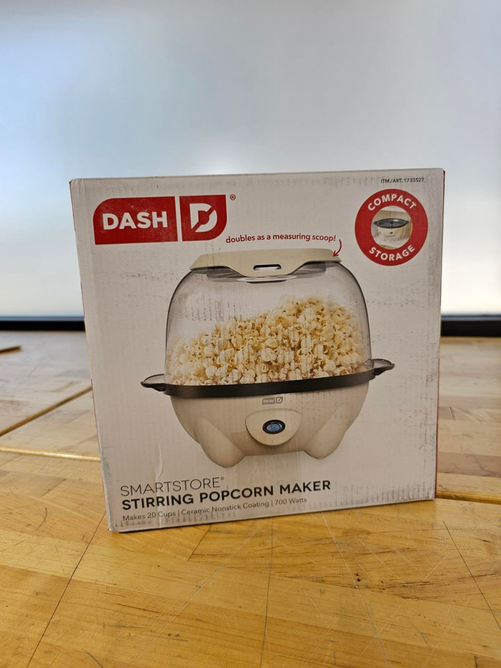 DASH SmartStore Deluxe Stirring Popcorn Maker Hot Oil Electric Popcorn Machine