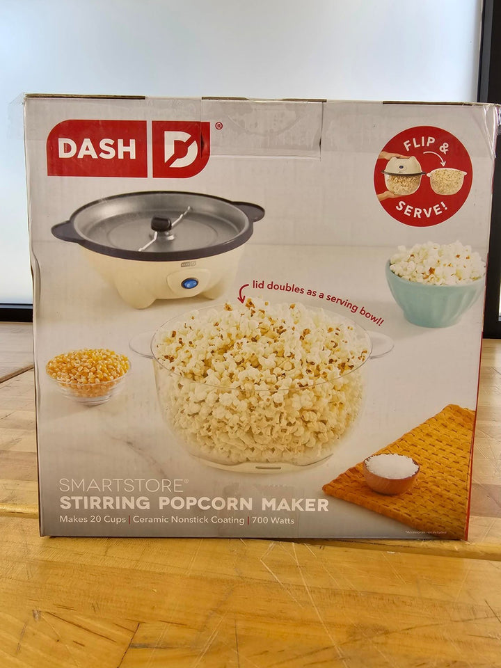DASH SmartStore Deluxe Stirring Popcorn Maker Hot Oil Electric Popcorn Machine
