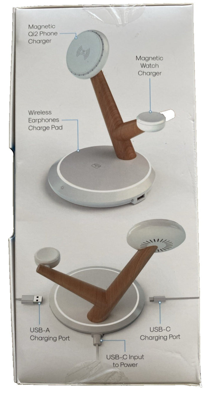 ?? Atomi Qi2 Magnetic Wireless Charging Stand–Fast Charging for iPhone & Android Retail $35.86