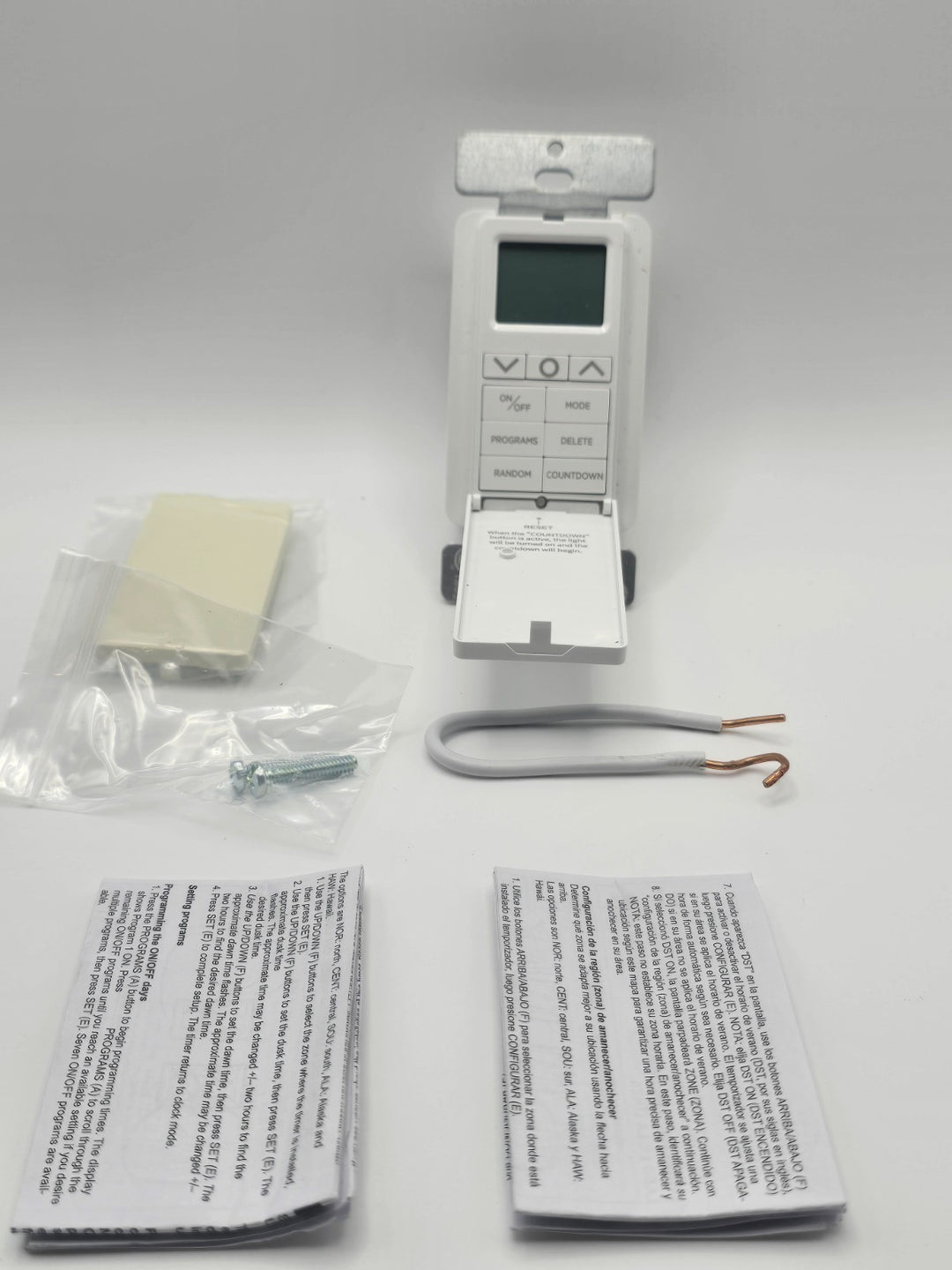 Utilitech SunSmart 7-Day in-wall Digital Timer #5474545 White or Almond Open Box