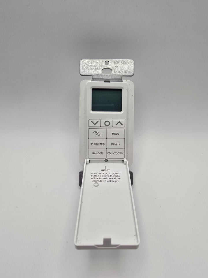 Utilitech SunSmart 7-Day in-wall Digital Timer #5474545 White or Almond Open Box
