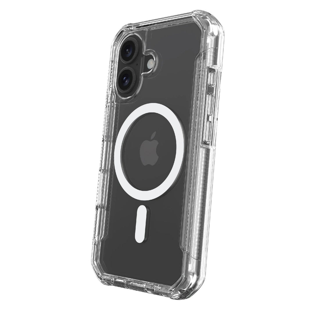 Onn. WIBCLR100149692 MagSafe Compatible Rugged Phone Case for iPhone 16 - Clear Retail $11.00