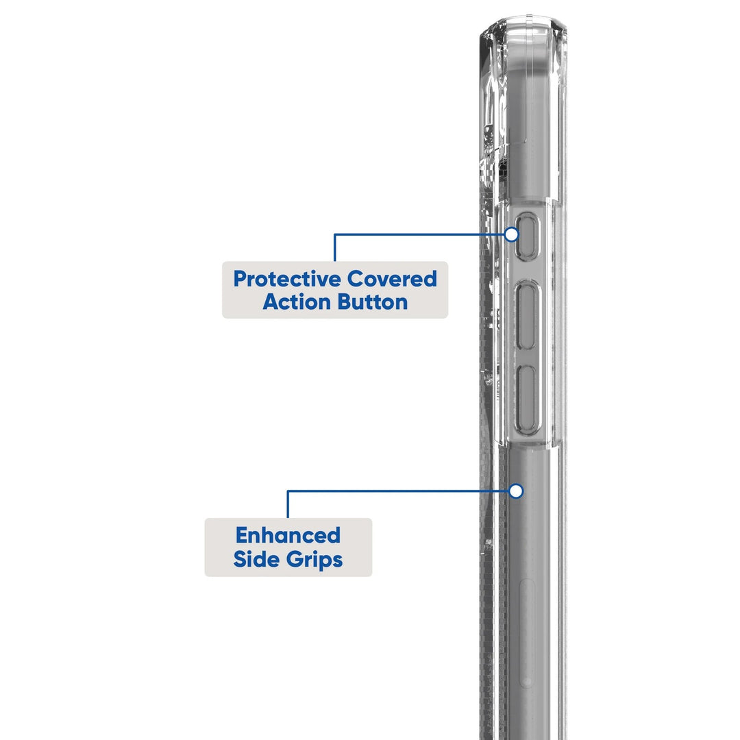 Onn. WIBCLR100149692 MagSafe Compatible Rugged Phone Case for iPhone 16 - Clear Retail $29.97