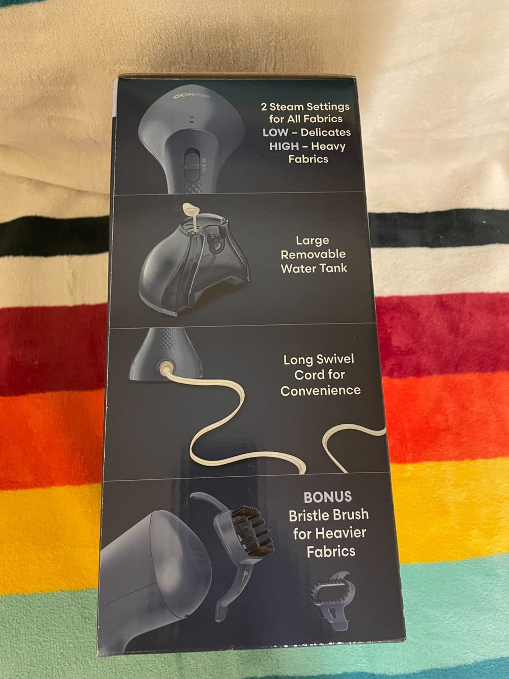 Conair Turbo EXTREME STEAM Handheld Fabric Steamer All Parts and Paperwork NEW Retail $28.22