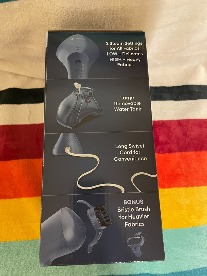 Conair Turbo EXTREME STEAM Handheld Fabric Steamer All Parts and Paperwork NEW Retail $28.22