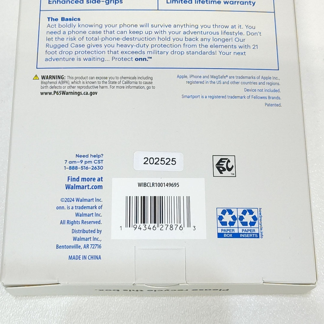 Protect Onn iPhone 16 Pro Max MagSafe Compatible Rugged Case 21' Drop Tested NIB Retail $15.00