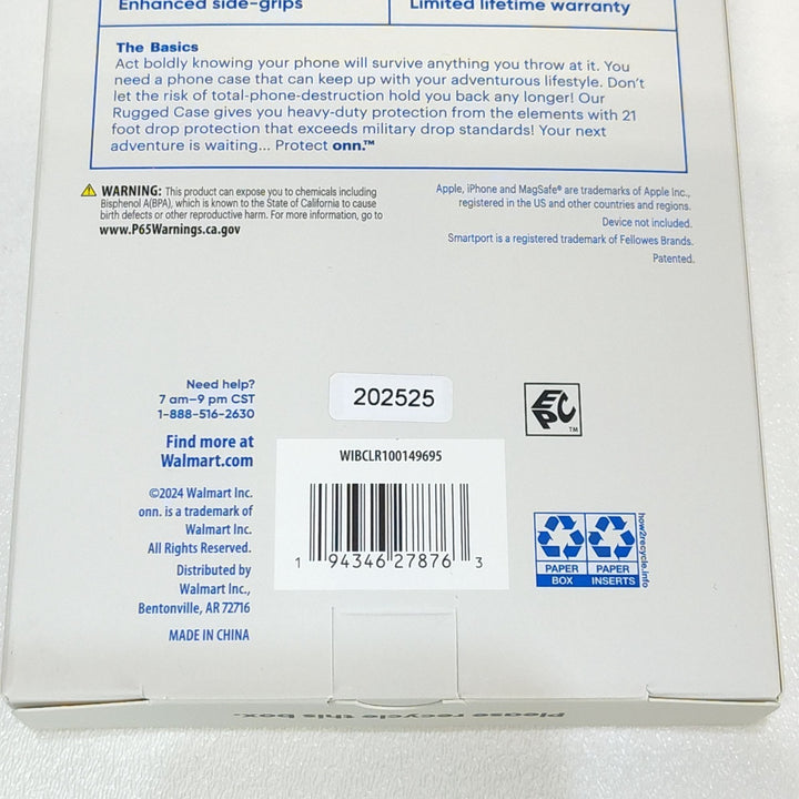 Protect Onn iPhone 16 Pro Max MagSafe Compatible Rugged Case 21' Drop Tested NIB Retail $15.00