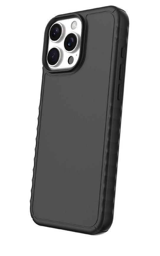 onn. iPhone 16 Pro Max Cases and Screen Protector: Mushroom Case, Black Gel Case, Glass Screen Protector Retail $8.97