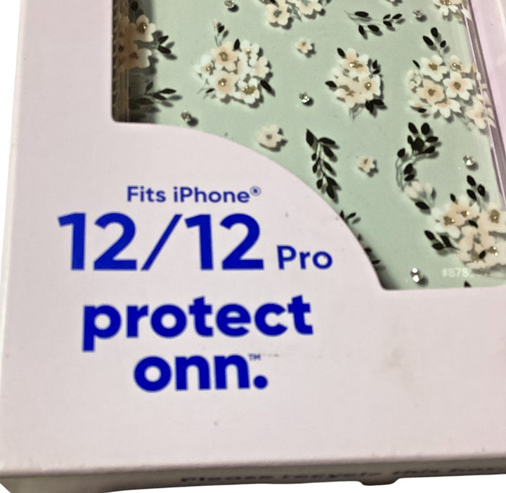 Onn: Protect Phone Case Floral Pattern, for iPhone 12 & iPhone 12 Pro Models Retail $12.98