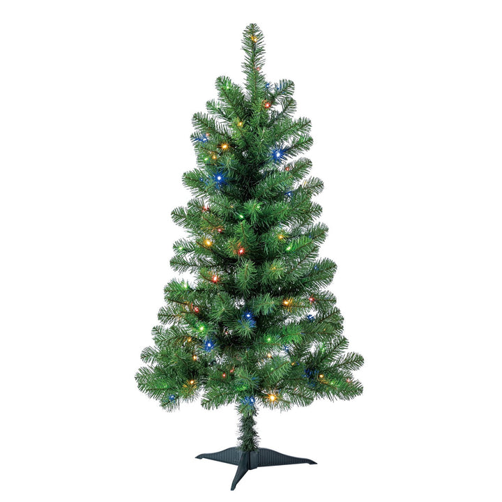 4' Pre-Lit Indiana Spruce Green Artificial Christmas Tree with Color-Changing Retail $14.13