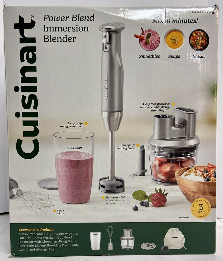 CuisinartHB-400PC VariableSpeed ImmersionBlender with Food Processor Retail $68.56