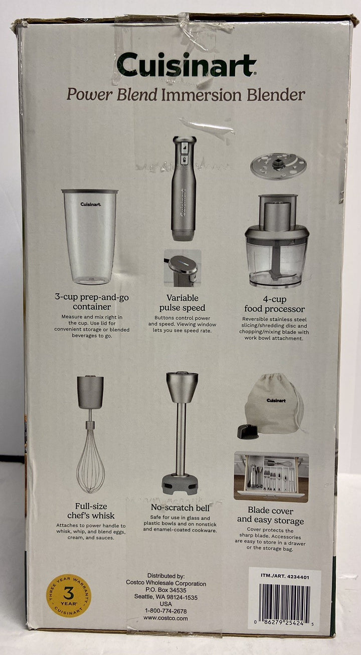 CuisinartHB-400PC VariableSpeed ImmersionBlender with Food Processor Retail $68.56