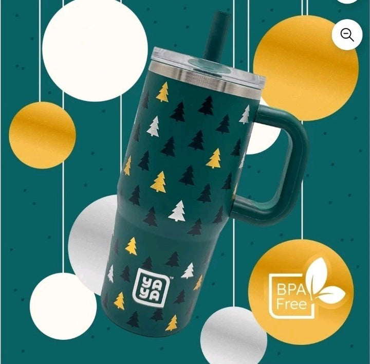 YAYA My First Travel Tumbler for Toddlers 3+ with Reusable Straw and Spill-Safe