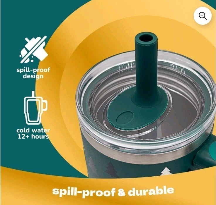 YAYA My First Travel Tumbler for Toddlers 3+ with Reusable Straw and Spill-Safe