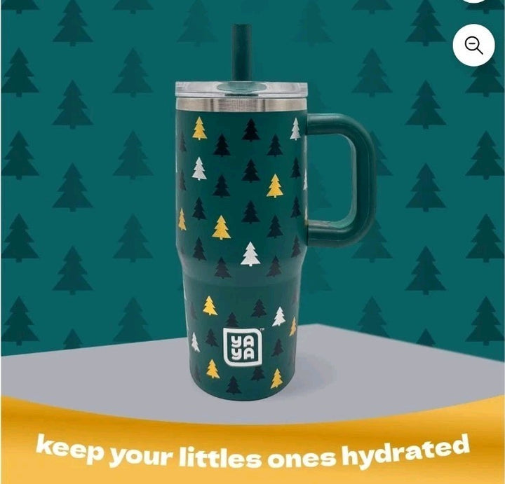 YAYA My First Travel Tumbler for Toddlers 3+ with Reusable Straw and Spill-Safe