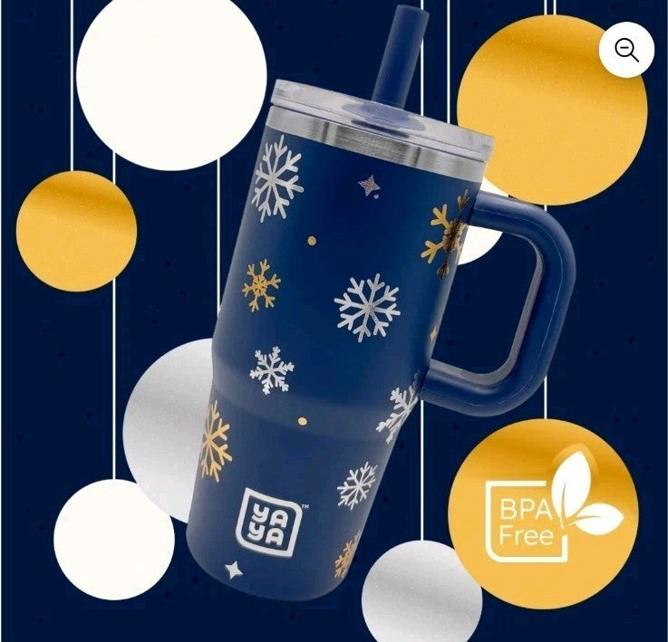 YAYA My First Travel Tumbler for Toddlers 3+ with Reusable Straw and Spill-Safe