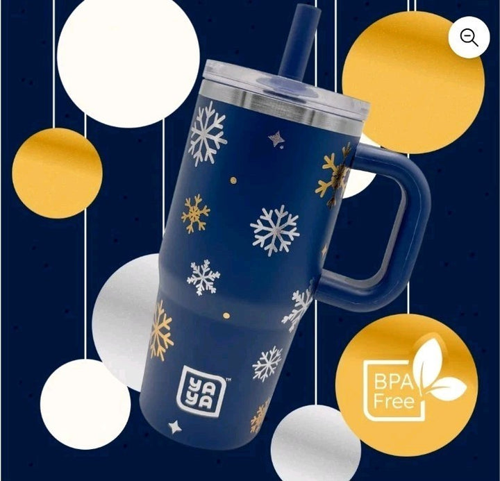 YAYA My First Travel Tumbler for Toddlers 3+ with Reusable Straw and Spill-Safe