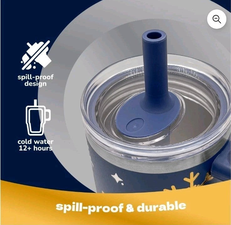 YAYA My First Travel Tumbler for Toddlers 3+ with Reusable Straw and Spill-Safe