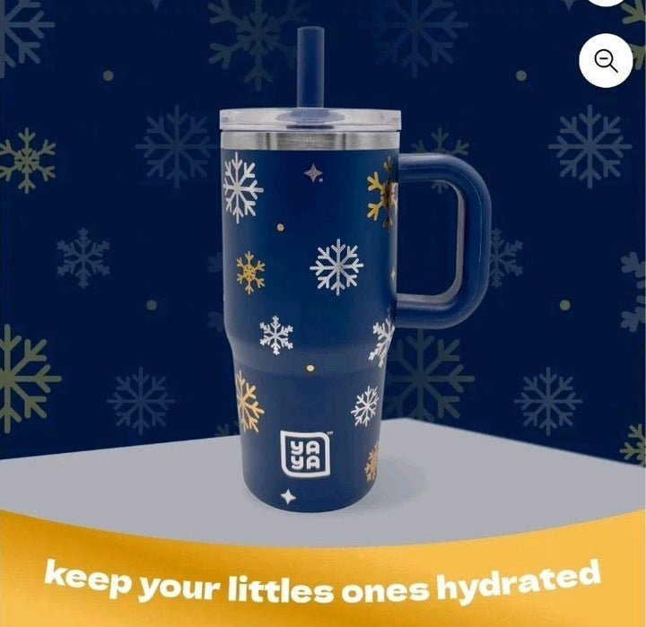 YAYA My First Travel Tumbler for Toddlers 3+ with Reusable Straw and Spill-Safe