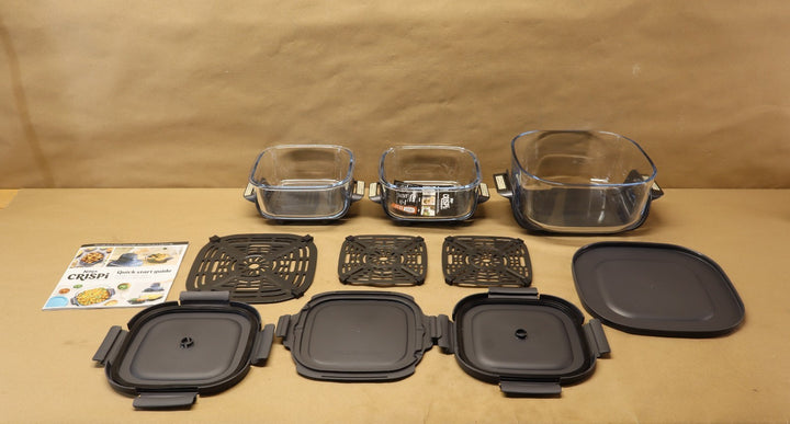 Ninja Crispi 5-in-1 Portable Glass Air Fryer Cooking System, 1500W, 4QT & 6-Cup Retail $179.00